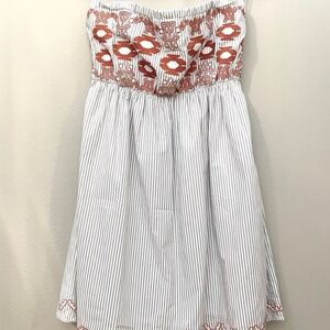 NWT Joy Joy Embroidered Tube Dress